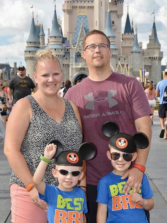 Chrystal Harris and family Magic Kingdom
